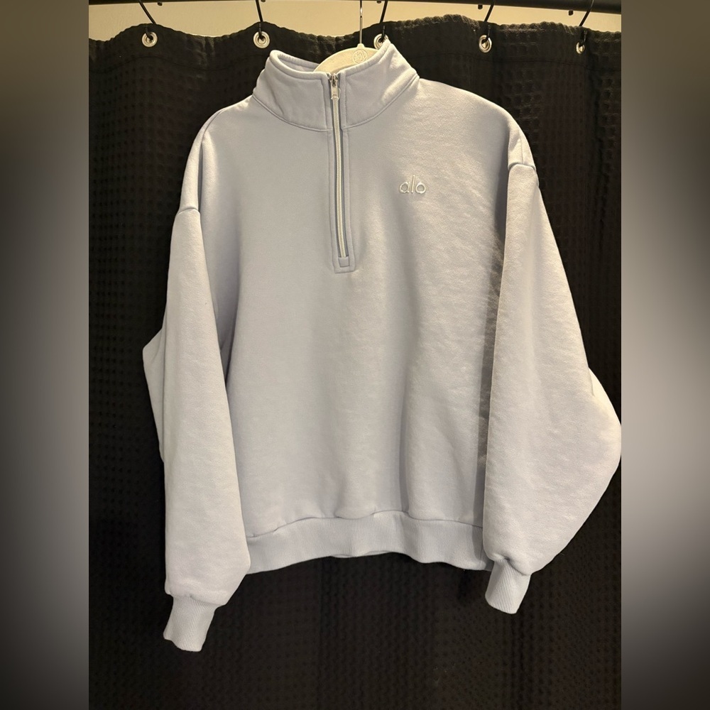 ALO Yoga Accolade 1/4 Zip Pullover XS Limited: Winter Frost NWT - Picture 4 of 8